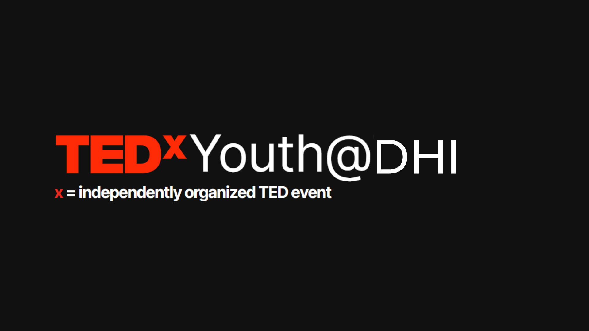 TEDxDHI poster